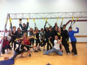 TRX Certified!  (I'm wearing the red shirt)